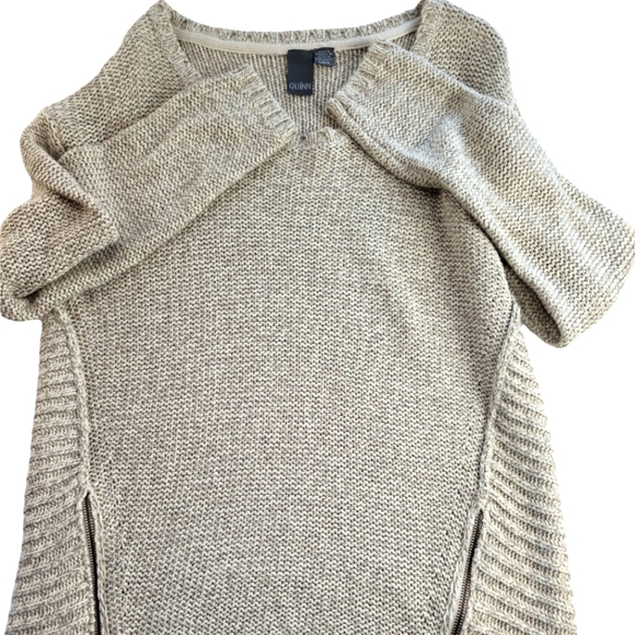 QUINN Double Zipper Scoop Neck Sweater - Picture 2 of 8